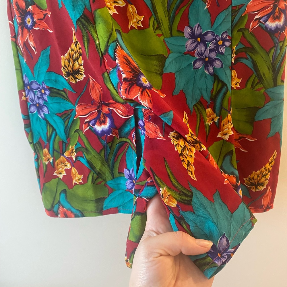 John Roberts Romper 🌺 Tropical Floral Size 8 - Picture 4 of 4